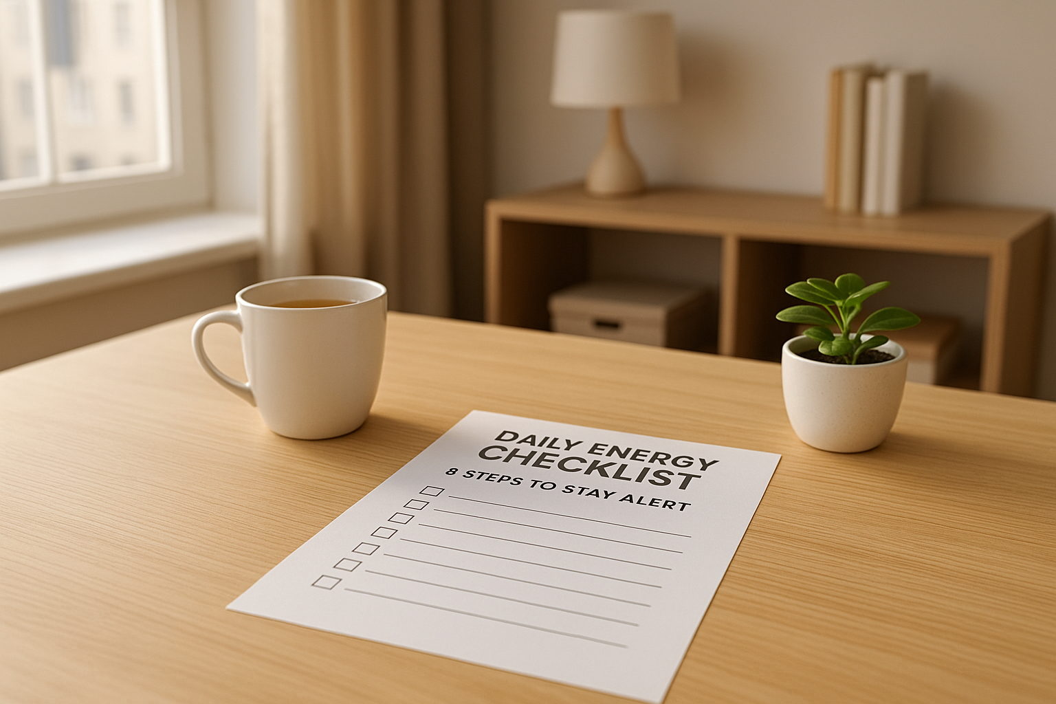 Daily Energy Checklist: 8 Steps to Stay Alert